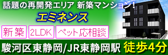 葵区東静岡 新築賃貸マンション「エミネンス」2LDK
