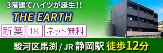 静岡市駿河区馬渕２丁目 新築 3階建ハイツ「THE EARTH 」1K